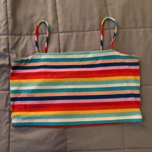 Rainbow Cropped Tank